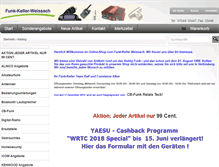 Tablet Screenshot of funkkeller-weissach.de